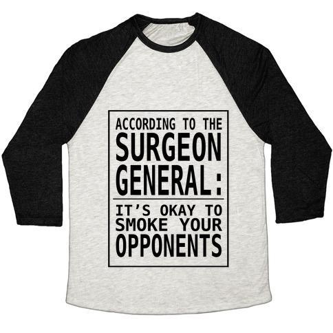Virgin Teez  Baseball Tee ACCORDING TO THE SURGEON GENERAL:.. UNISEX TRI-BLEND BASEBALL TEE
