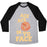 Virgin Teez  Baseball Tee ACE ACE (BLACK) UNISEX TRI-BLEND BASEBALL TEE