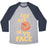 Virgin Teez  Baseball Tee ACE ACE (BLACK) UNISEX TRI-BLEND BASEBALL TEE