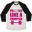 Virgin Teez  Baseball Tee ACT LIKE A CHAMPION UNISEX TRI-BLEND BASEBALL TEE