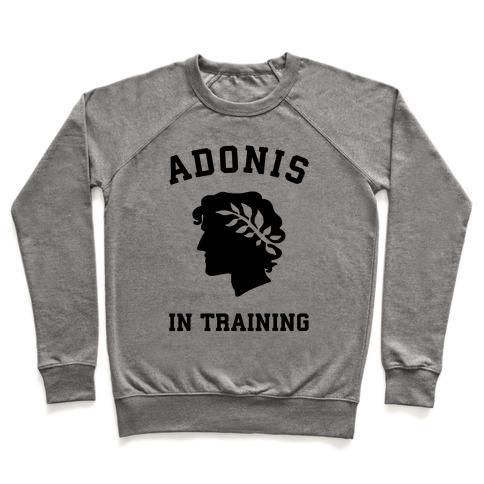 Virgin Teez  Pullover ADONIS IN TRAINING CREWNECK SWEATSHIRT