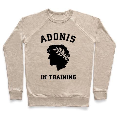 Virgin Teez  Pullover ADONIS IN TRAINING CREWNECK SWEATSHIRT