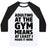 Virgin Teez  Baseball Tee ADULTING AT THE GYM MEANS AT LEAST I MADE IT HERE UNISEX CLASSIC BASEBALL TEE
