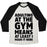 Virgin Teez  Baseball Tee Unisex Tri-Blend Baseball Tee / small / Oatmeal / Black ADULTING AT THE GYM MEANS AT LEAST I MADE IT HERE UNISEX TRI-BLEND BASEBALL TEE