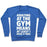 Virgin Teez  Pullover Crewneck Sweatshirt / x-small / Heathered Blue ADULTING AT THE GYM MEANS AT LEAST I MADE IT HERE WHITE PRINT CREWNECK SWEATSHIRT