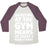 Virgin Teez  Baseball Tee Unisex Tri-Blend Baseball Tee / small / Oatmeal / Maroon ADULTING AT THE GYM MEANS AT LEAST I MADE IT HERE WHITE PRINT UNISEX TRI-BLEND BASEBALL TEE
