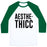 Virgin Teez  Baseball Tee Unisex Classic Baseball Tee / x-small / White/Dark Green AESTHETHICC PARODY UNISEX CLASSIC BASEBALL TEE