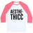 Virgin Teez  Baseball Tee Unisex Classic Baseball Tee / x-small / White/Neon Pink AESTHETHICC PARODY UNISEX CLASSIC BASEBALL TEE