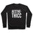 Virgin Teez  Pullover Crewneck Sweatshirt / x-small / Black AESTHETHICC PARODY WHITE PRINT CREWNECK SWEATSHIRT