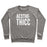 Virgin Teez  Pullover Crewneck Sweatshirt / x-small / Heathered Gray AESTHETHICC PARODY WHITE PRINT CREWNECK SWEATSHIRT