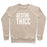 Virgin Teez  Pullover Crewneck Sweatshirt / x-small / Heathered Oatmeal AESTHETHICC PARODY WHITE PRINT CREWNECK SWEATSHIRT