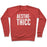 Virgin Teez  Pullover Crewneck Sweatshirt / x-small / Heathered Red AESTHETHICC PARODY WHITE PRINT CREWNECK SWEATSHIRT