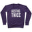 Virgin Teez  Pullover Crewneck Sweatshirt / x-small / Purple AESTHETHICC PARODY WHITE PRINT CREWNECK SWEATSHIRT