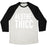Virgin Teez  Baseball Tee Unisex Tri-Blend Baseball Tee / small / Oatmeal / Black AESTHETHICC PARODY WHITE PRINT UNISEX TRI-BLEND BASEBALL TEE