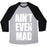 Virgin Teez  Baseball Tee Unisex Tri-Blend Baseball Tee / small / Athletic Gray / Black AIN'T EVEN MAD UNISEX TRI-BLEND BASEBALL TEE