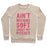 Virgin Teez  Pullover Crewneck Sweatshirt / x-small / Heathered Oatmeal AIN'T NOTHING SOFT ABOUT MY PITCHES CREWNECK SWEATSHIRT
