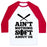 Virgin Teez  Baseball Tee Unisex Classic Baseball Tee / x-small / White/Red AIN'T NOTHING SOFT ABOUT US UNISEX CLASSIC BASEBALL TEE