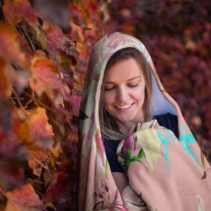 Flowerist Hooded Blanket