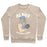 Virgin Teez  Pullover Crewneck Sweatshirt / x-small / Heathered Oatmeal ALBUS DUMBBELLDORE CREWNECK SWEATSHIRT