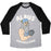 Virgin Teez  Baseball Tee Unisex Tri-Blend Baseball Tee / small / Athletic Gray / Black ALBUS DUMBBELLDORE UNISEX TRI-BLEND BASEBALL TEE