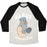 Virgin Teez  Baseball Tee Unisex Tri-Blend Baseball Tee / small / Oatmeal / Black ALBUS DUMBBELLDORE UNISEX TRI-BLEND BASEBALL TEE