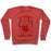 Virgin Teez  Pullover Crewneck Sweatshirt / x-small / Heathered Red ALEXANDER HAMILGUNS CREWNECK SWEATSHIRT