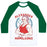 Virgin Teez  Baseball Tee Unisex Classic Baseball Tee / x-small / White/Dark Green ALEXANDER HAMILGUNS UNISEX CLASSIC BASEBALL TEE