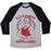 Virgin Teez  Baseball Tee Unisex Tri-Blend Baseball Tee / small / Athletic Gray / Black ALEXANDER HAMILGUNS UNISEX TRI-BLEND BASEBALL TEE