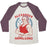 Virgin Teez  Baseball Tee Unisex Tri-Blend Baseball Tee / small / Oatmeal / Maroon ALEXANDER HAMILGUNS UNISEX TRI-BLEND BASEBALL TEE