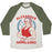 Virgin Teez  Baseball Tee Unisex Tri-Blend Baseball Tee / small / Oatmeal / Moss ALEXANDER HAMILGUNS UNISEX TRI-BLEND BASEBALL TEE