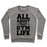 Virgin Teez  Pullover Crewneck Sweatshirt / x-small / Heathered Gray ALL ABOUT THAT GYM LIFE (CMYK) CREWNECK SWEATSHIRT