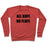 Virgin Teez  Pullover Crewneck Sweatshirt / x-small / Heathered Red ALL BUFF. NO FLUFF (BLACK FONT) CREWNECK SWEATSHIRT