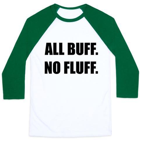 Virgin Teez  Baseball Tee Unisex Classic Baseball Tee / x-small / White/Dark Green ALL BUFF. NO FLUFF (BLACK FONT) UNISEX CLASSIC BASEBALL TEE
