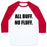 Virgin Teez  Baseball Tee Unisex Classic Baseball Tee / x-small / White/Red ALL BUFF. NO FLUFF (BLACK FONT) UNISEX CLASSIC BASEBALL TEE