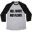 Virgin Teez  Baseball Tee Unisex Tri-Blend Baseball Tee / small / Athletic Gray / Black ALL BUFF. NO FLUFF (BLACK FONT) UNISEX TRI-BLEND BASEBALL TEE