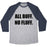 Virgin Teez  Baseball Tee Unisex Tri-Blend Baseball Tee / small / Athletic Gray / Navy ALL BUFF. NO FLUFF (BLACK FONT) UNISEX TRI-BLEND BASEBALL TEE