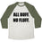 Virgin Teez  Baseball Tee Unisex Tri-Blend Baseball Tee / small / Oatmeal / Moss ALL BUFF. NO FLUFF (BLACK FONT) UNISEX TRI-BLEND BASEBALL TEE