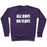 Virgin Teez  Pullover Crewneck Sweatshirt / x-small / Purple ALL BUFF. NO FLUFF. CREWNECK SWEATSHIRT