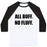 Virgin Teez  Baseball Tee Unisex Classic Baseball Tee / x-small / White/Black ALL BUFF. NO FLUFF (CROPTOP) UNISEX CLASSIC BASEBALL TEE