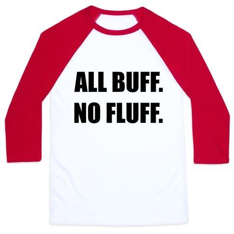 Virgin Teez  Baseball Tee Unisex Classic Baseball Tee / x-small / White/Red ALL BUFF. NO FLUFF (CROPTOP) UNISEX CLASSIC BASEBALL TEE