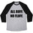 Virgin Teez  Baseball Tee Unisex Tri-Blend Baseball Tee / small / Athletic Gray / Black ALL BUFF. NO FLUFF (CROPTOP) UNISEX TRI-BLEND BASEBALL TEE