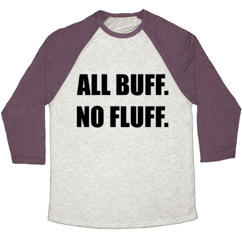 Virgin Teez  Baseball Tee Unisex Tri-Blend Baseball Tee / small / Oatmeal / Maroon ALL BUFF. NO FLUFF (CROPTOP) UNISEX TRI-BLEND BASEBALL TEE