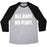Virgin Teez  Baseball Tee Unisex Tri-Blend Baseball Tee / small / Athletic Gray / Black ALL BUFF. NO FLUFF. UNISEX TRI-BLEND BASEBALL TEE