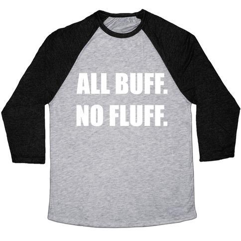 Virgin Teez  Baseball Tee Unisex Tri-Blend Baseball Tee / small / Athletic Gray / Black ALL BUFF. NO FLUFF. UNISEX TRI-BLEND BASEBALL TEE