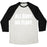 Virgin Teez  Baseball Tee Unisex Tri-Blend Baseball Tee / small / Oatmeal / Black ALL BUFF. NO FLUFF. UNISEX TRI-BLEND BASEBALL TEE