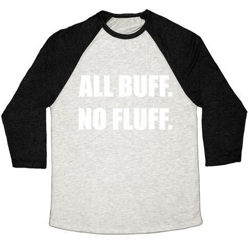 Virgin Teez  Baseball Tee Unisex Tri-Blend Baseball Tee / small / Oatmeal / Black ALL BUFF. NO FLUFF. UNISEX TRI-BLEND BASEBALL TEE