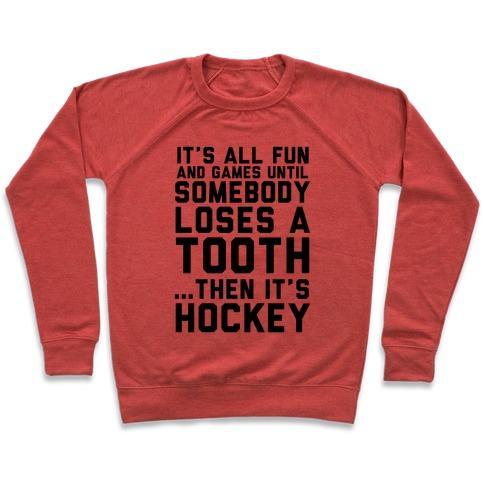 Virgin Teez  Pullover Crewneck Sweatshirt / x-small / Heathered Red ALL FUN AND GAMES CREWNECK SWEATSHIRT