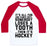 Virgin Teez  Baseball Tee Unisex Classic Baseball Tee / x-small / White/Red ALL FUN AND GAMES UNISEX CLASSIC BASEBALL TEE