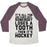 Virgin Teez  Baseball Tee Unisex Tri-Blend Baseball Tee / small / Oatmeal / Maroon ALL FUN AND GAMES UNISEX TRI-BLEND BASEBALL TEE