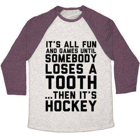 Virgin Teez  Baseball Tee Unisex Tri-Blend Baseball Tee / small / Oatmeal / Maroon ALL FUN AND GAMES UNISEX TRI-BLEND BASEBALL TEE